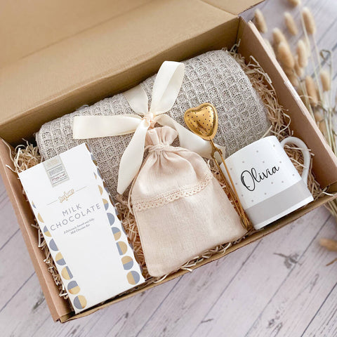 Personalised Cosy Gift Set With Blanket